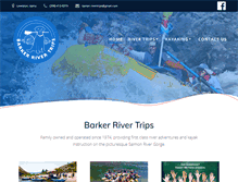 Tablet Screenshot of barkerrivertrips.com